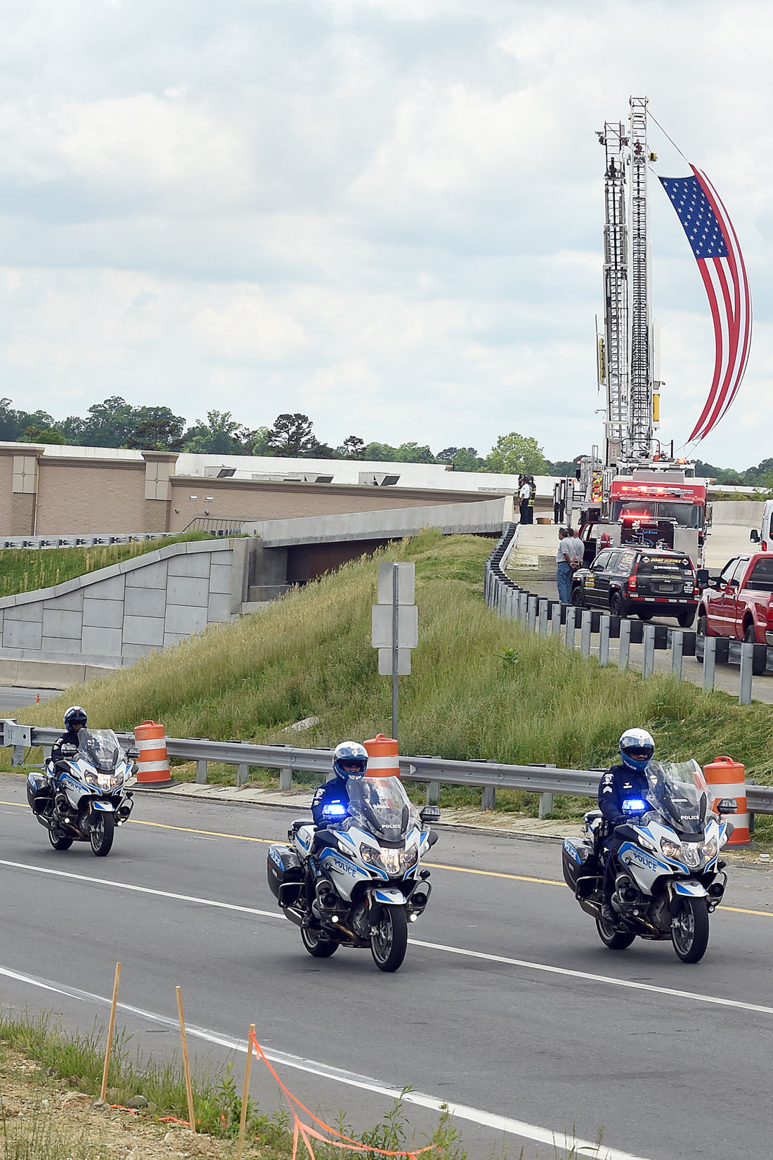Processional for Mooresville Police Officer Jordan Sheldon